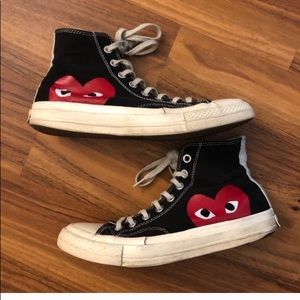 Comme des Garçons X Converse high tops